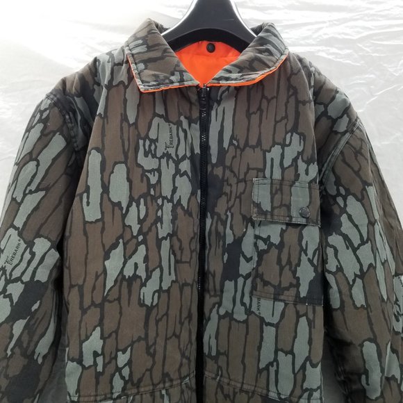 Vintage Winchester Reversible Coveralls Jumpsuit Mens Large Trebark Camo/Safety - Picture 5 of 11